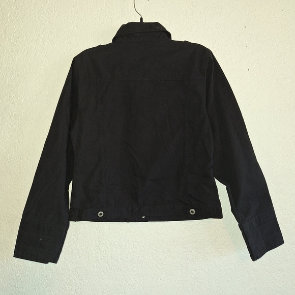 NWT Maxi Brand Black Button Up Jacket Size Large - Picture 2 of 7